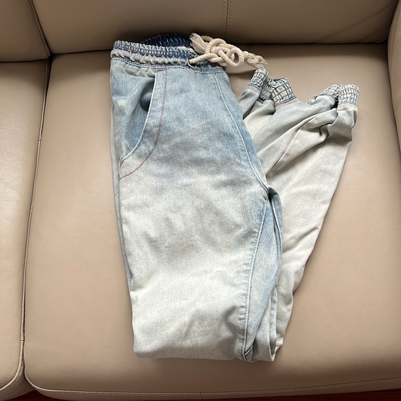 One Teaspoon Super Trackies denim Joggers - Picture 6 of 14